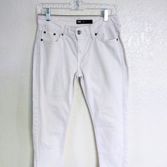 [ LEVI'S white stretch denim leggings like new ] - Picture 2 of 6